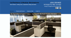 Desktop Screenshot of calpartitionsinc.com